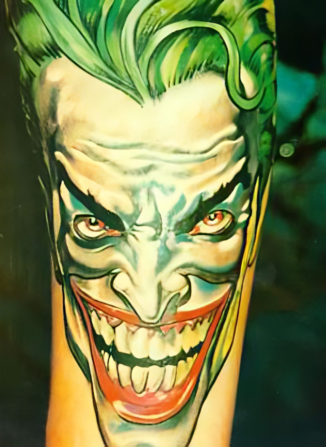 Joker aus Batman mit bösem Grinsen