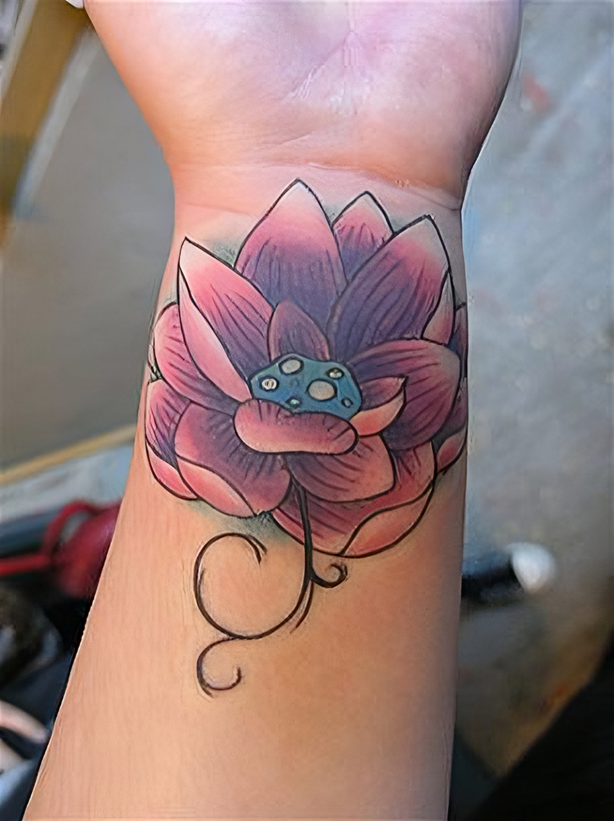 Lotosblüten Tattoo