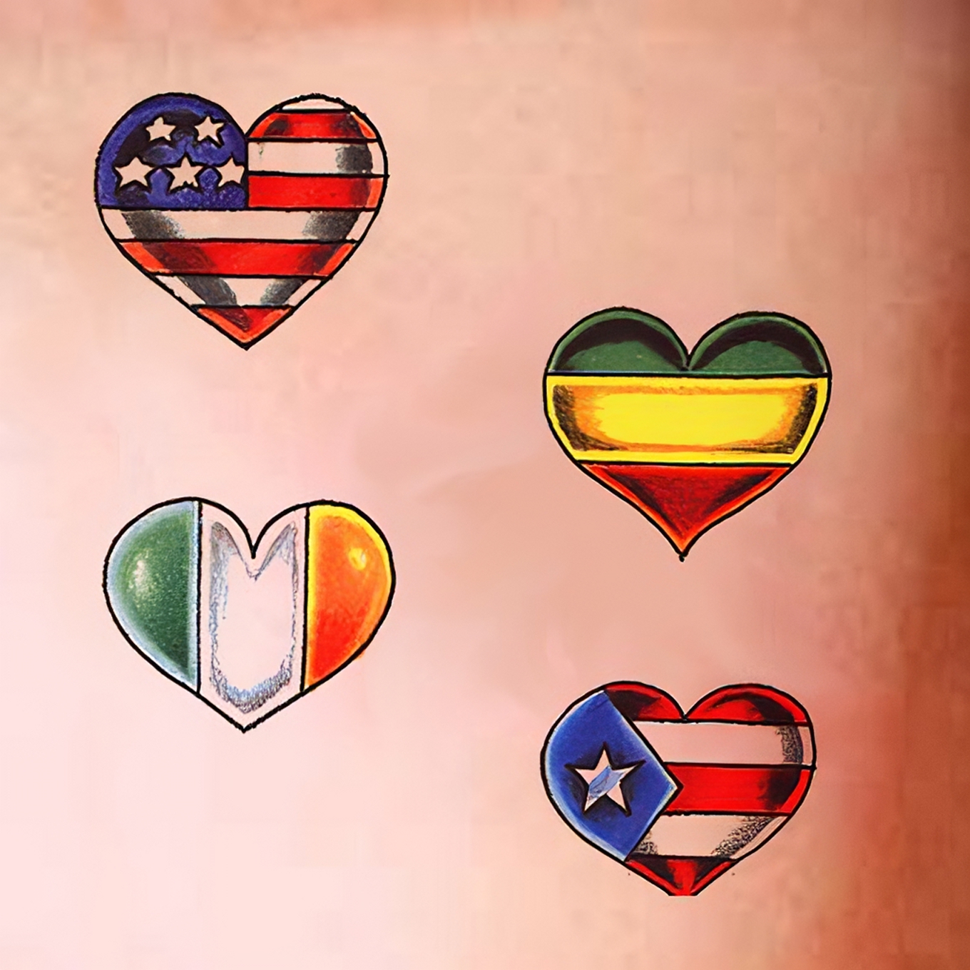 Nationalitäten Tattoo