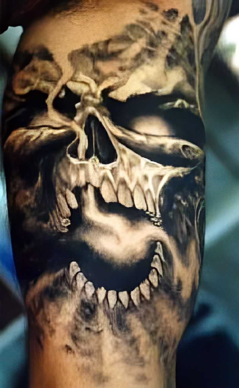 Totenkopf Tattoo Fotogalerie Skelette Und Sensenmanner