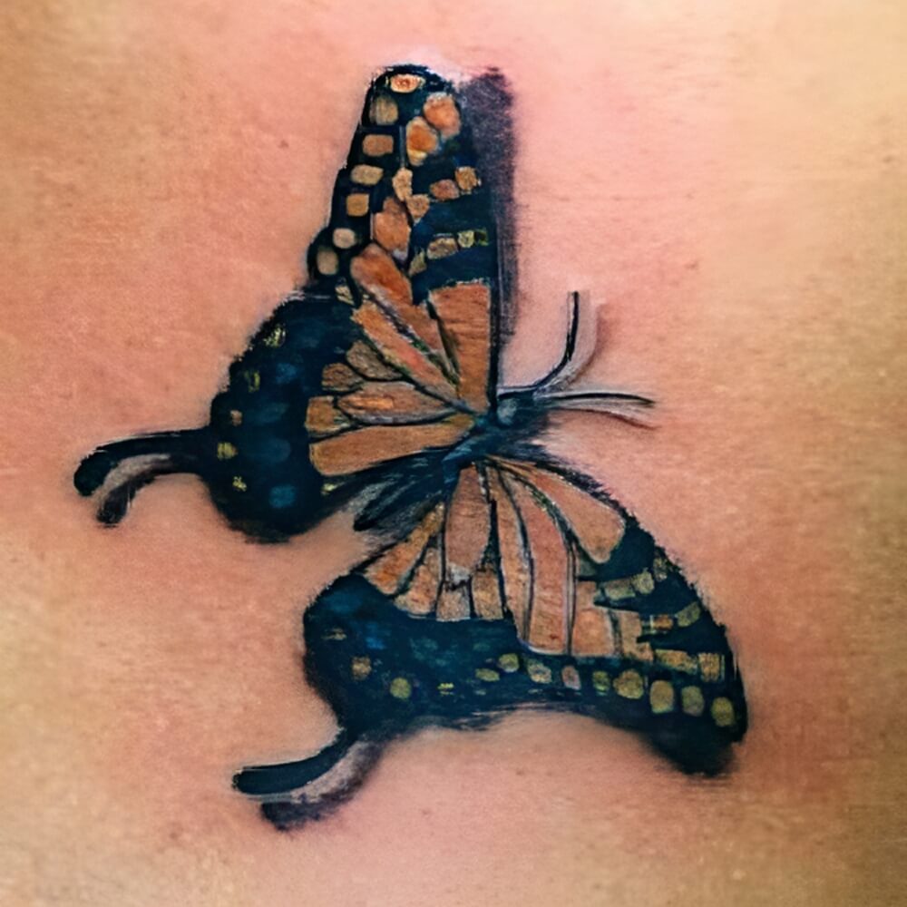 Schmetterling Tattoo