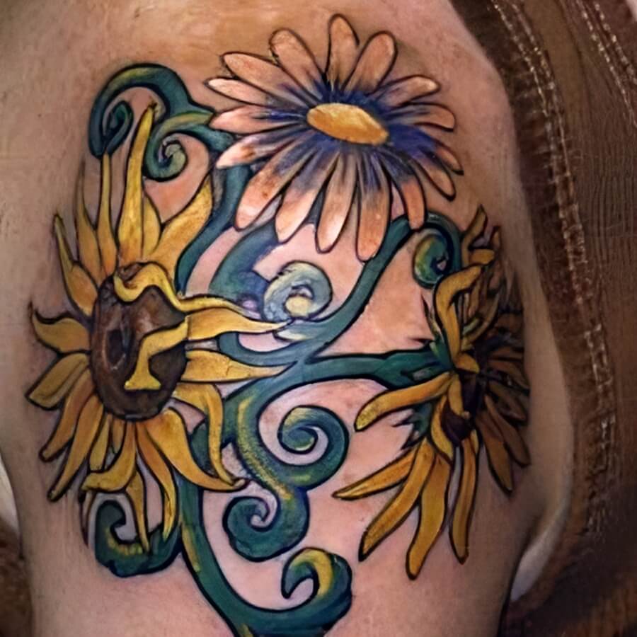 Sonnenblumen Tattoo